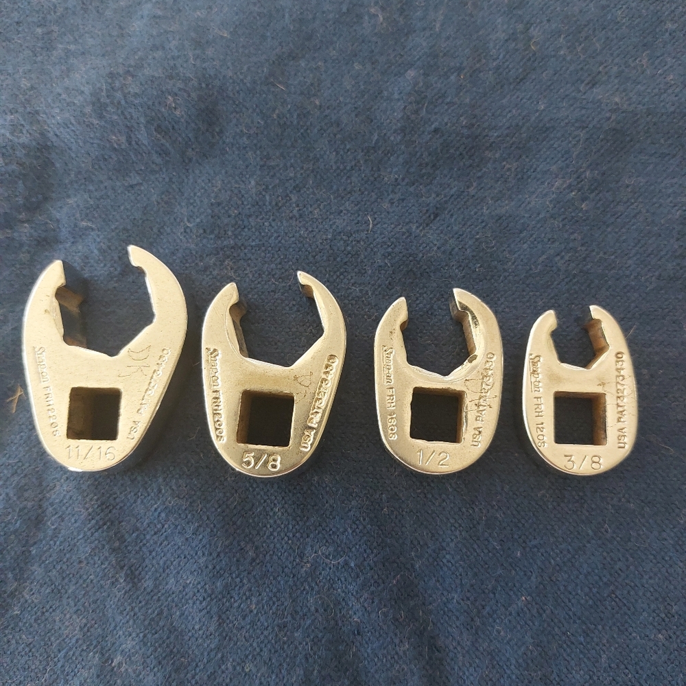 Snap-On 4 Pc. Flare Nut Crowfoot Wrench Set 3/8" Drive